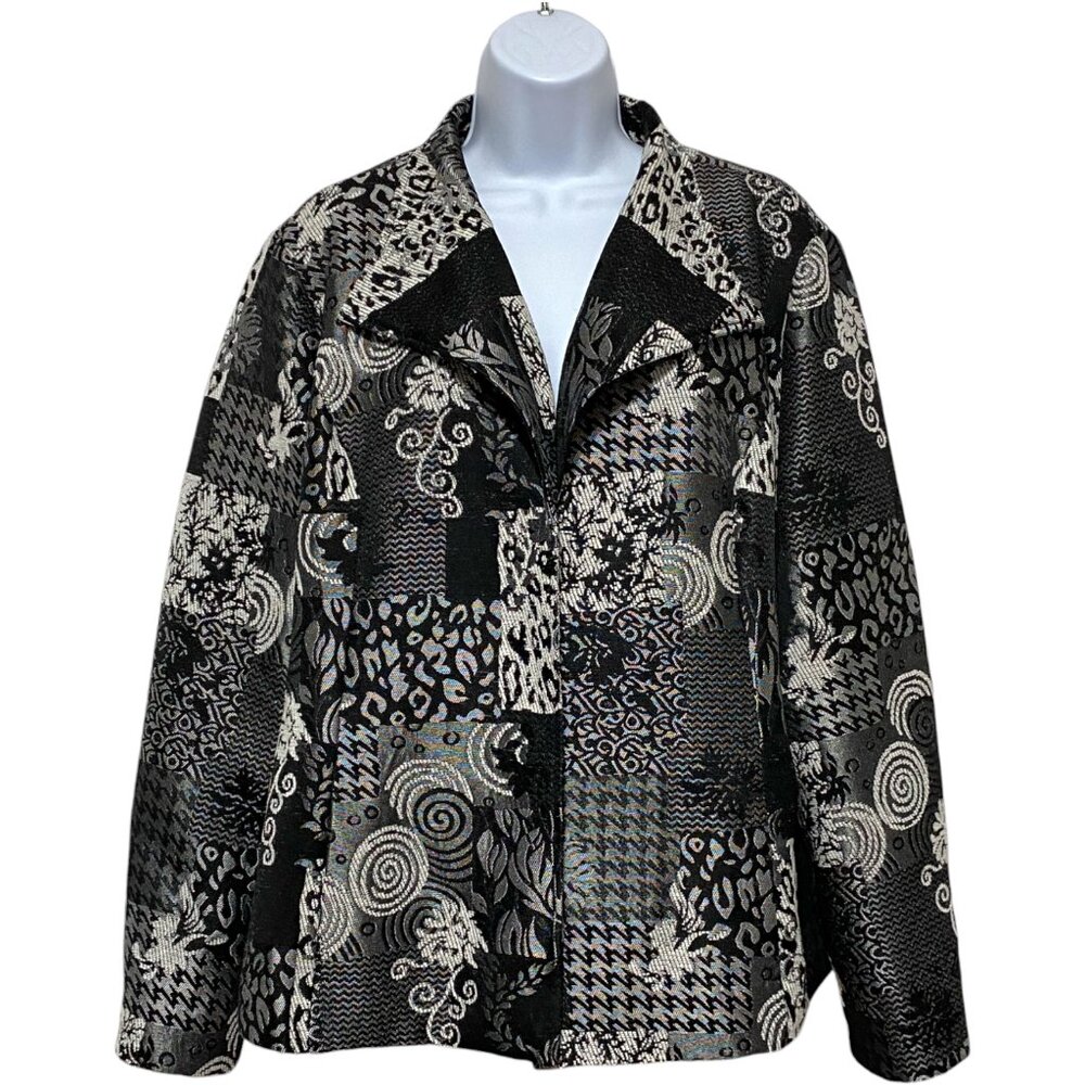 Women's XL Open Jacket Long Sleeve No Closure Design By-Christopher & Banks